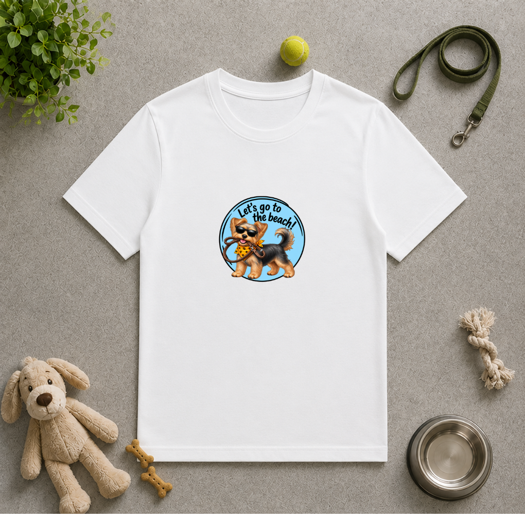 Let’s Go to the Beach! – Yorkshire Terrier Adventure Dog - Unisex T-Shirt