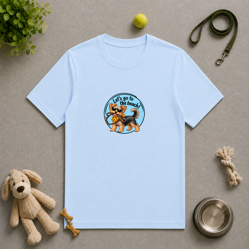 Let’s Go to the Beach! – Yorkshire Terrier Adventure Dog - Unisex T-Shirt