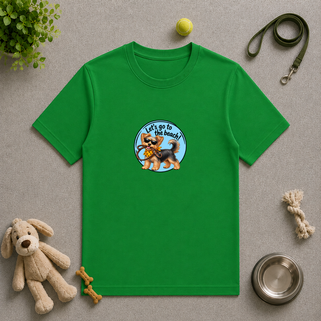 Let’s Go to the Beach! – Yorkshire Terrier Adventure Dog - Unisex T-Shirt