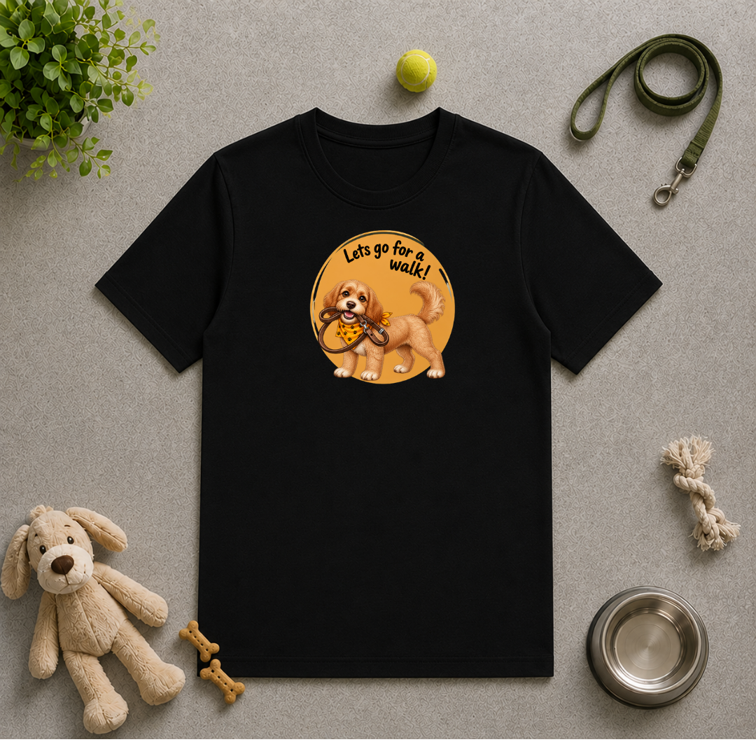 Let’s Go for a Walk! – Cockapoo Adventure - Unisex T-Shirt