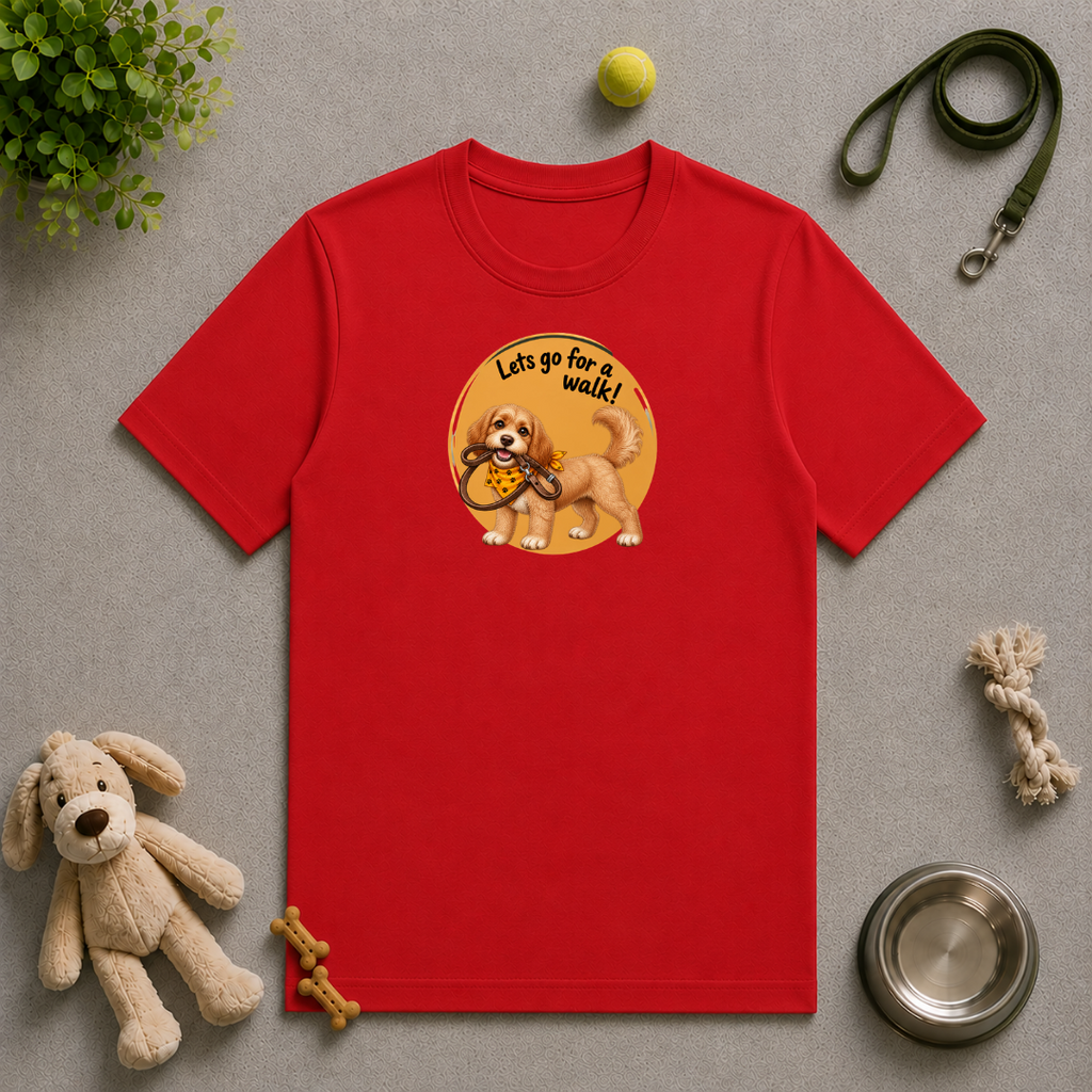 Let’s Go for a Walk! – Cockapoo Adventure - Unisex T-Shirt