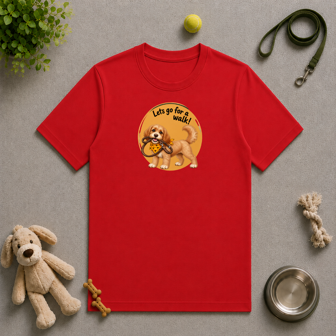 Let’s Go for a Walk! – Cockapoo Adventure - Unisex T-Shirt