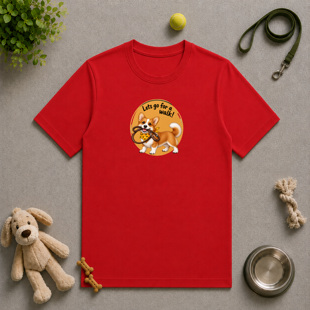 Let’s Go for a Walk! – Corgi Adventure - Unisex T-Shirt