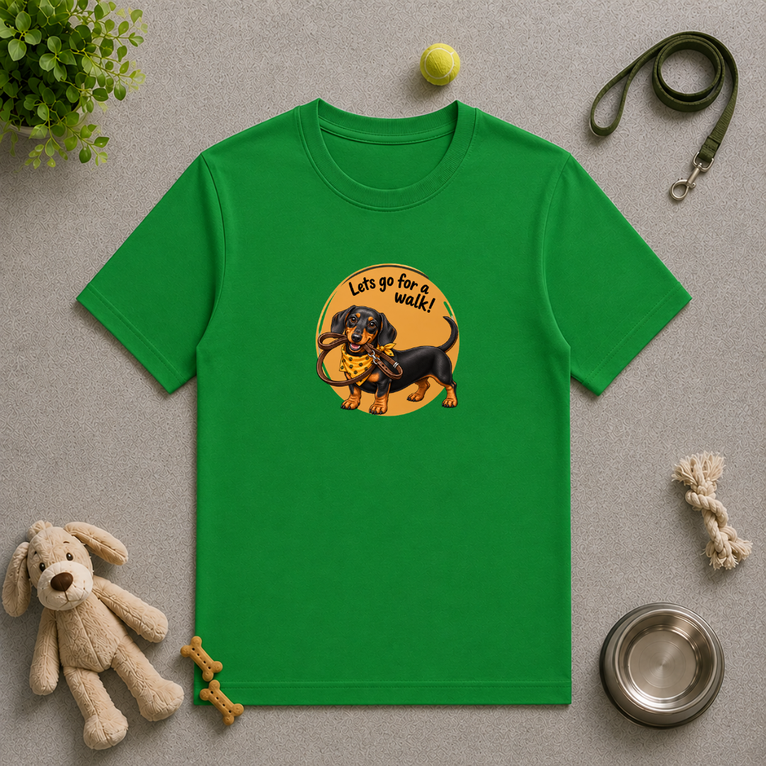 Let’s Go for a Walk! – Dachshund Adventure - Unisex T-Shirt