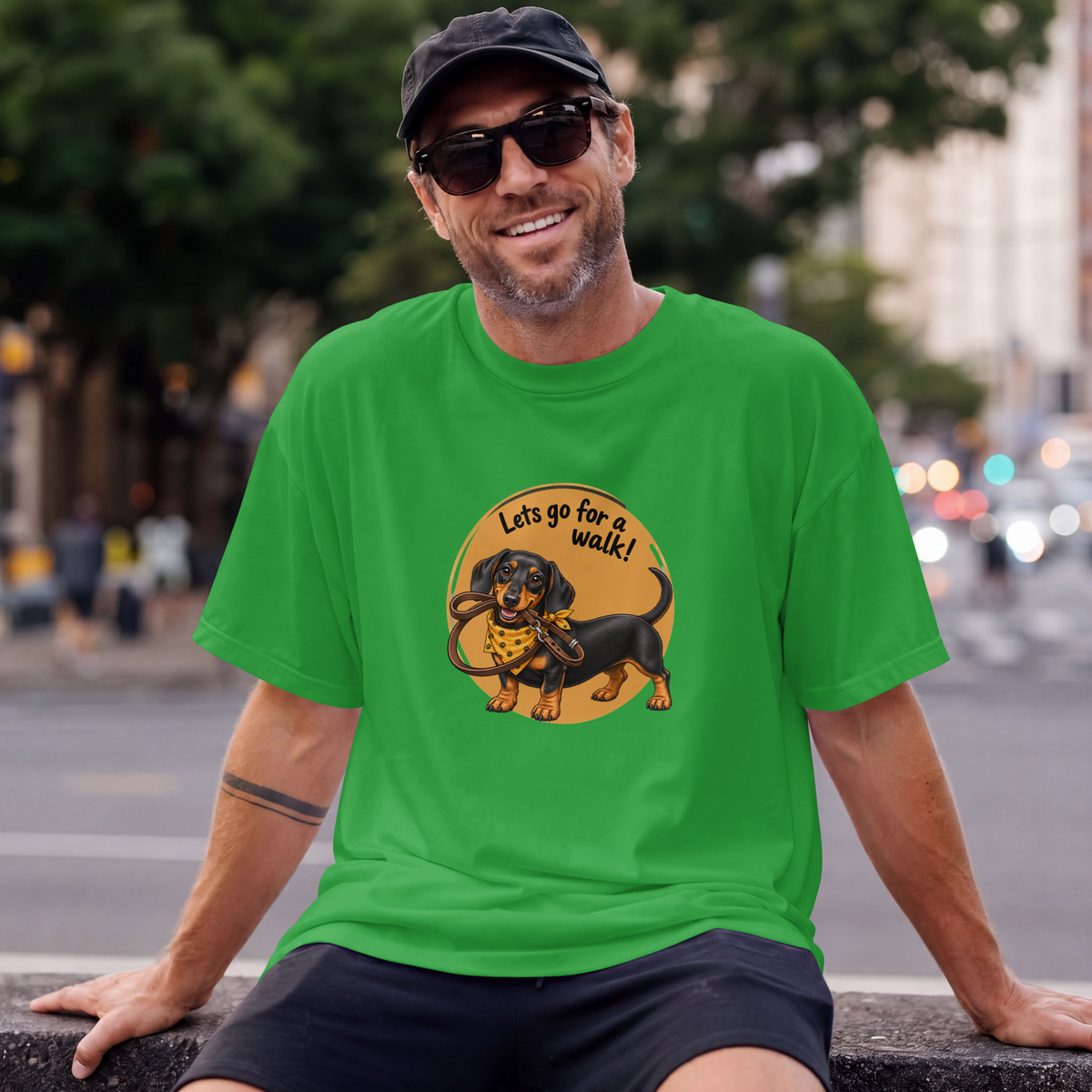Let’s Go for a Walk! – Dachshund Adventure - Unisex T-Shirt