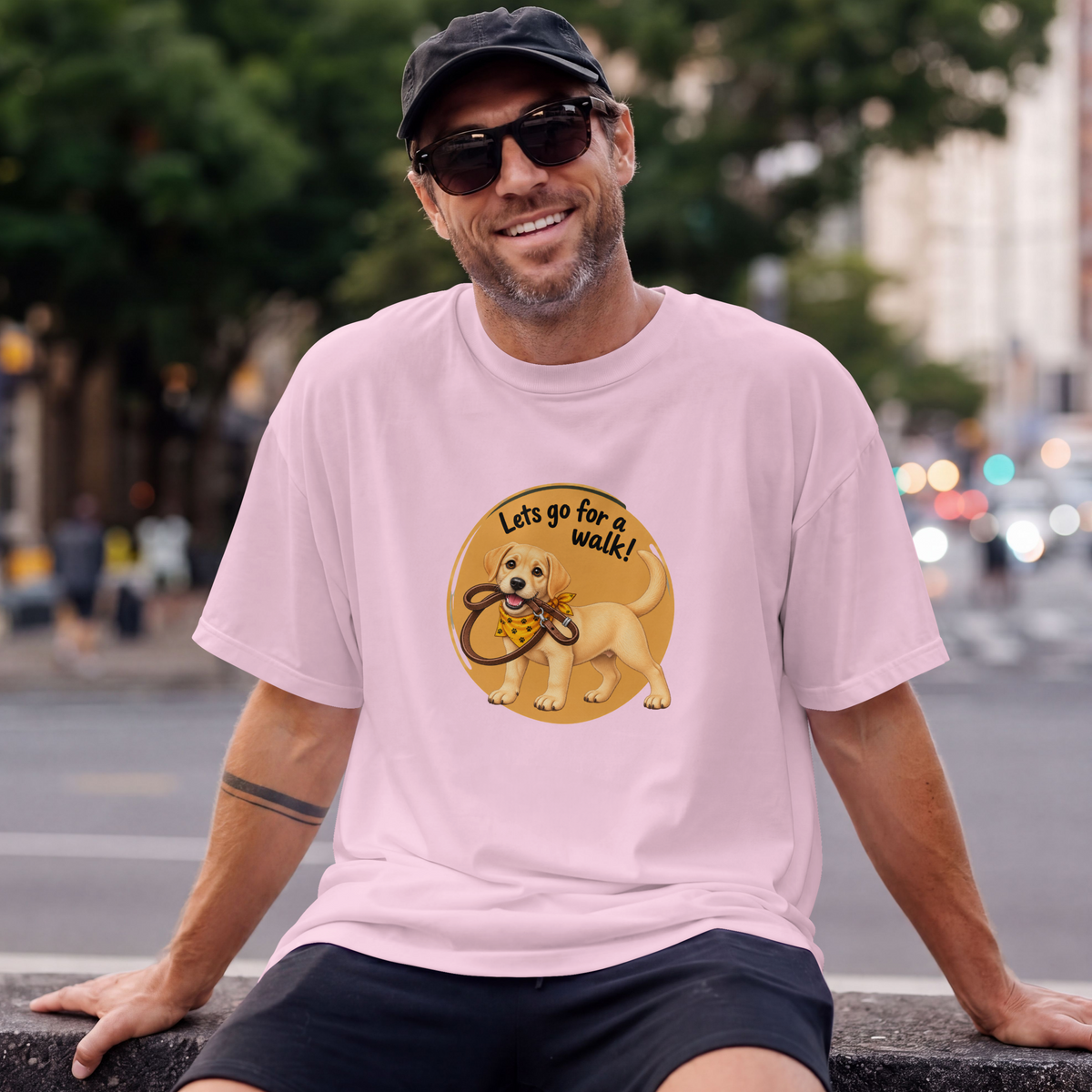 Let’s Go for a Walk! – Labrador Adventure - Unisex T‑Shirt