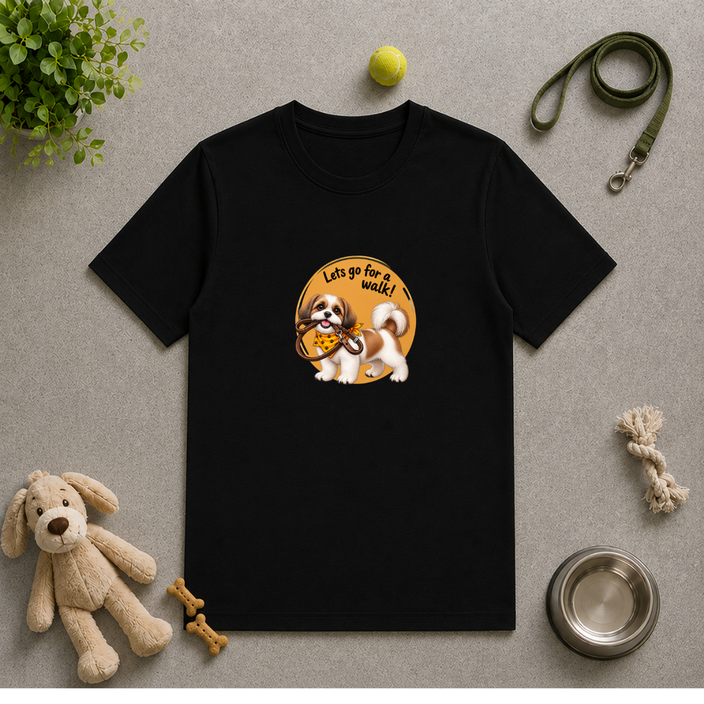 Let’s Go for a Walk! – Shih Tzu Adventure - Unisex T‑Shirt