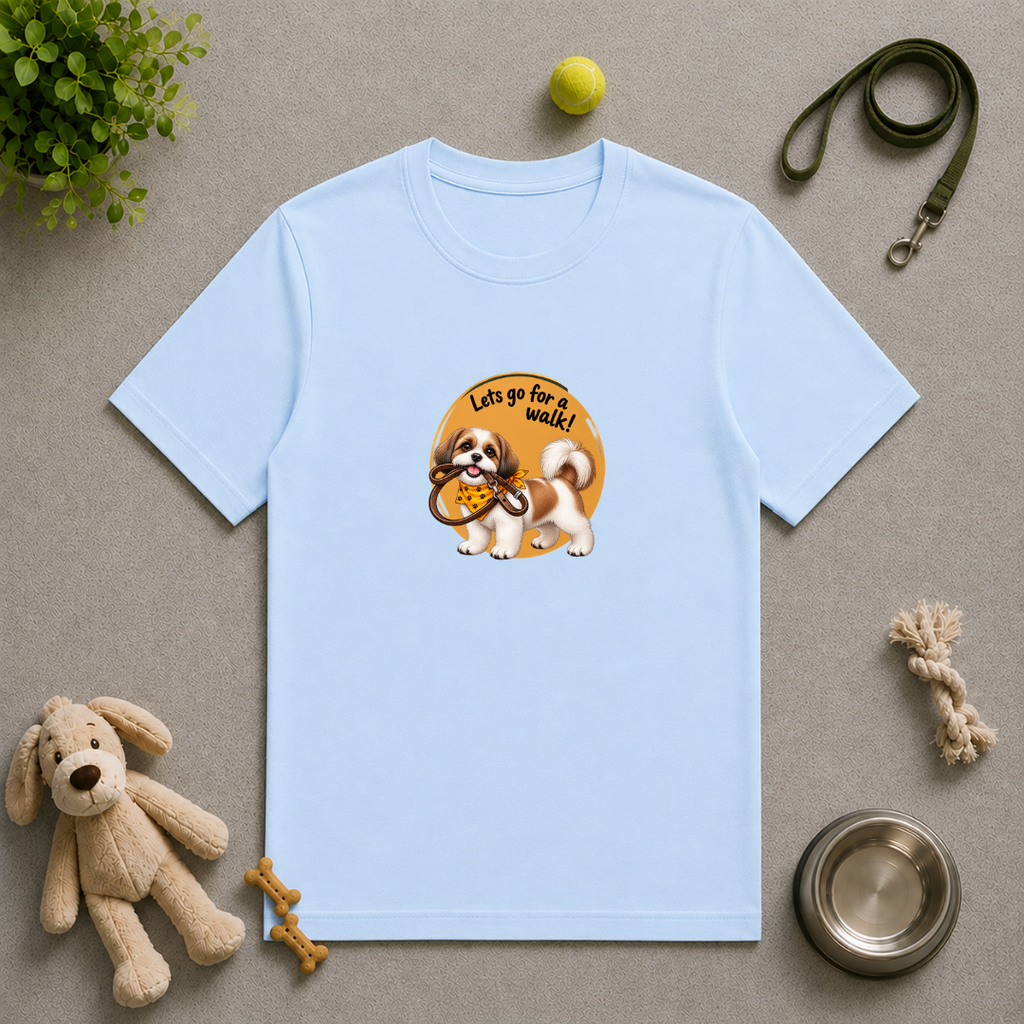 Let’s Go for a Walk! – Shih Tzu Adventure - Unisex T‑Shirt