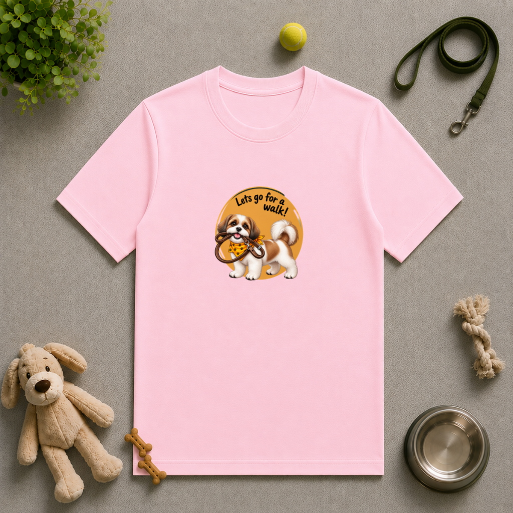 Let’s Go for a Walk! – Shih Tzu Adventure - Unisex T‑Shirt