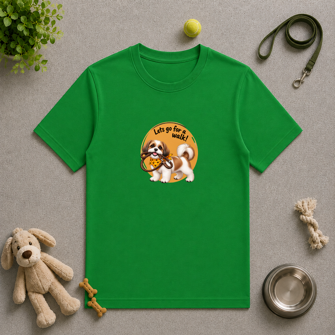 Let’s Go for a Walk! – Shih Tzu Adventure - Unisex T‑Shirt