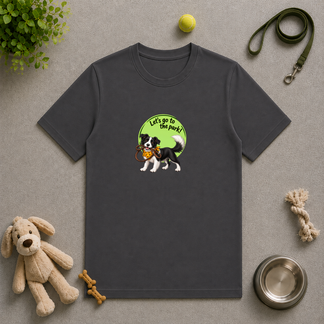 Let’s Go to the Park! – Border Collie Adventure - Unisex T‑Shirt