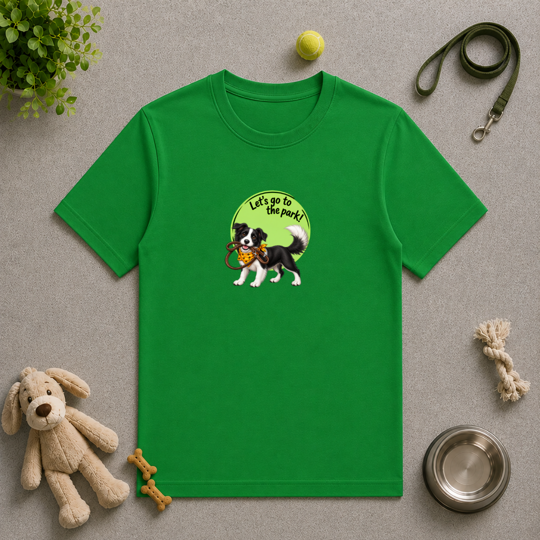 Let’s Go to the Park! – Border Collie Adventure - Unisex T‑Shirt