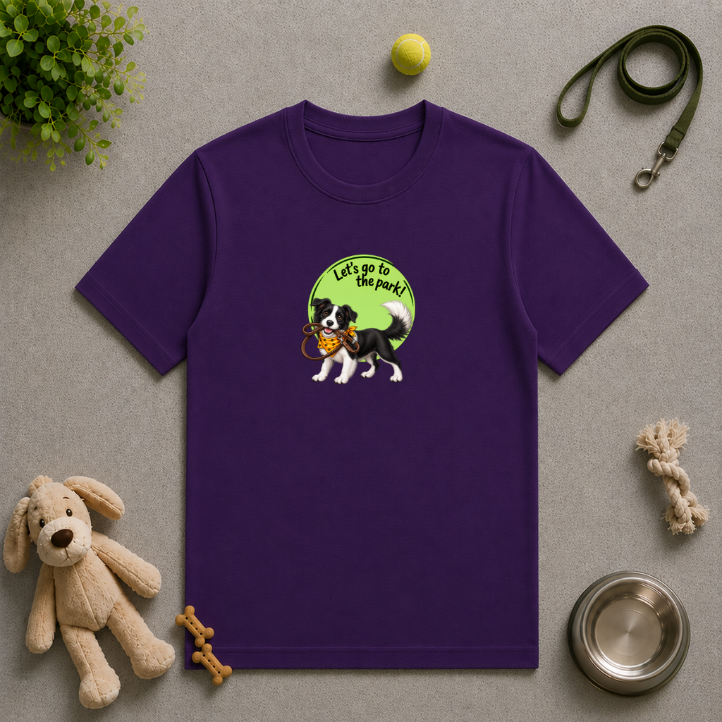 Let’s Go to the Park! – Border Collie Adventure - Unisex T‑Shirt