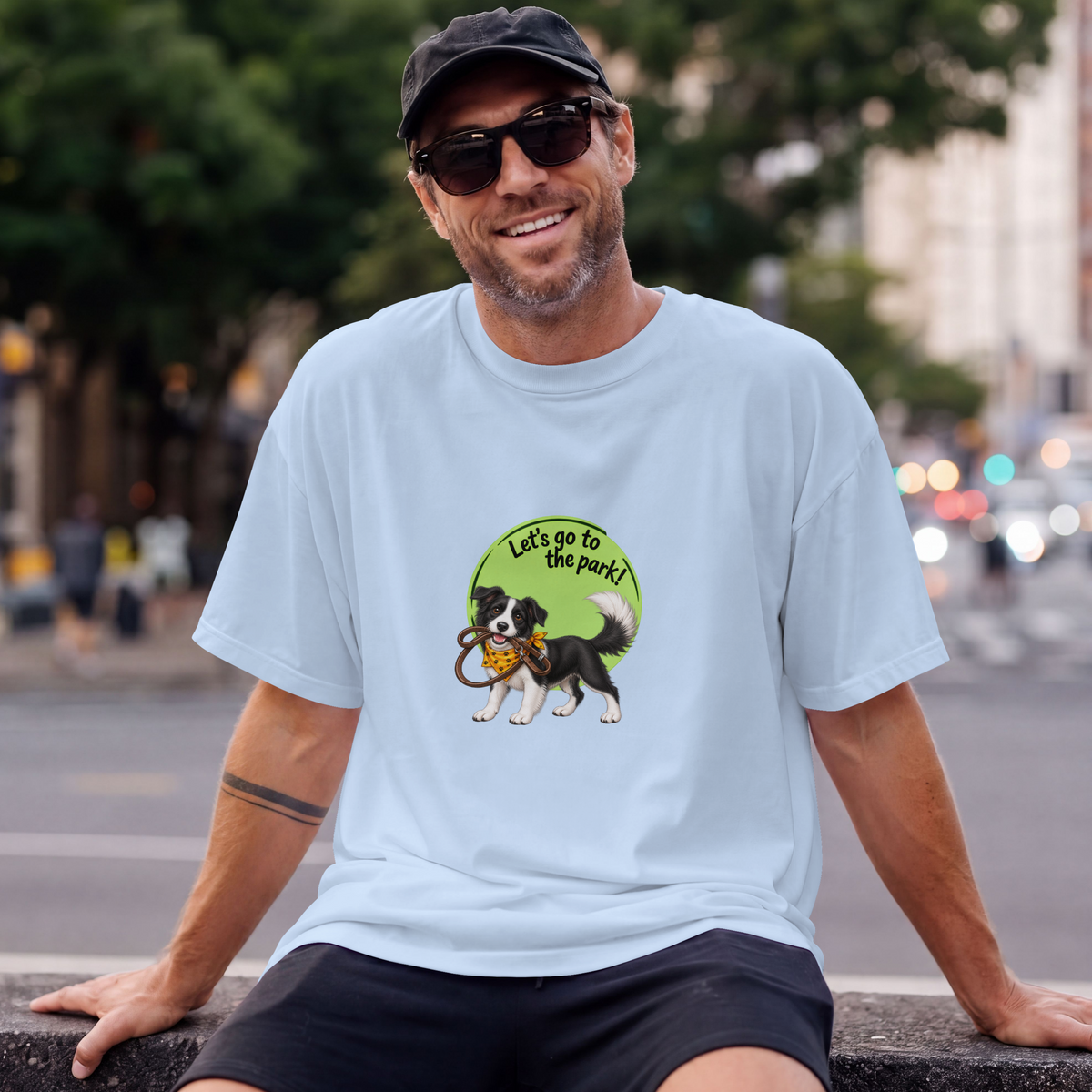 Let’s Go to the Park! – Border Collie Adventure - Unisex T‑Shirt