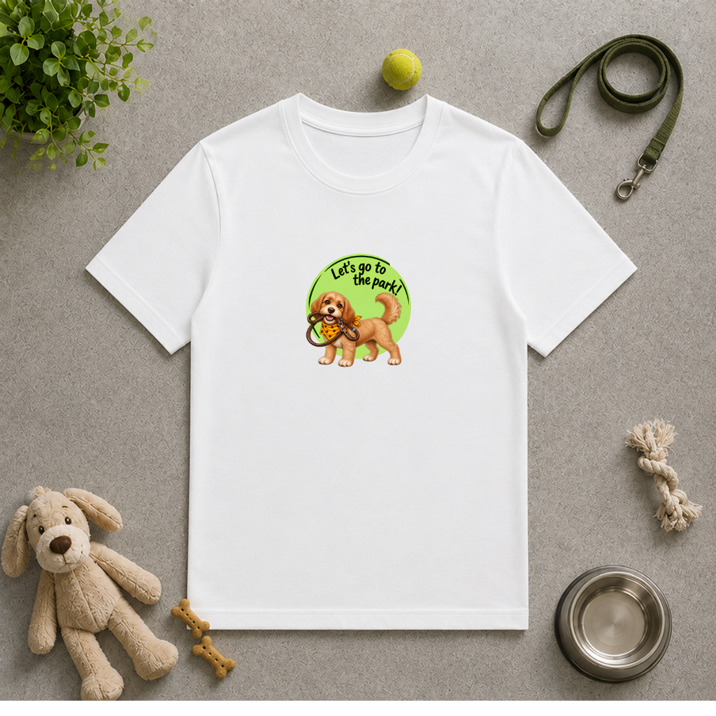 Let’s Go to the Park! – Cockapoo Adventure - Unisex T‑Shirt