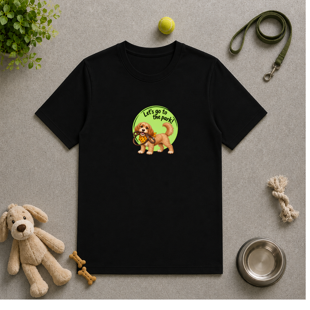 Let’s Go to the Park! – Cockapoo Adventure - Unisex T‑Shirt