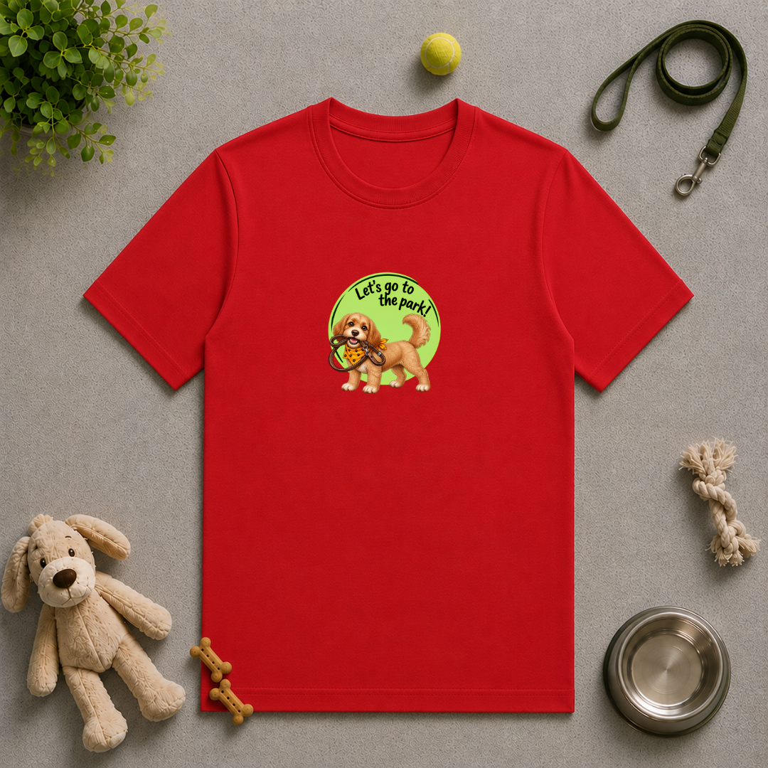 Let’s Go to the Park! – Cockapoo Adventure - Unisex T‑Shirt