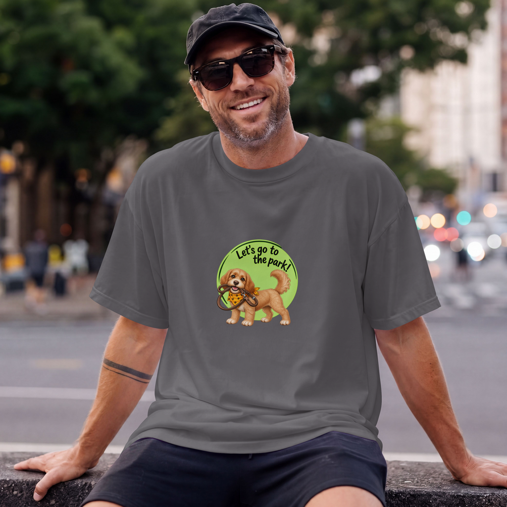 Let’s Go to the Park! – Cockapoo Adventure - Unisex T‑Shirt