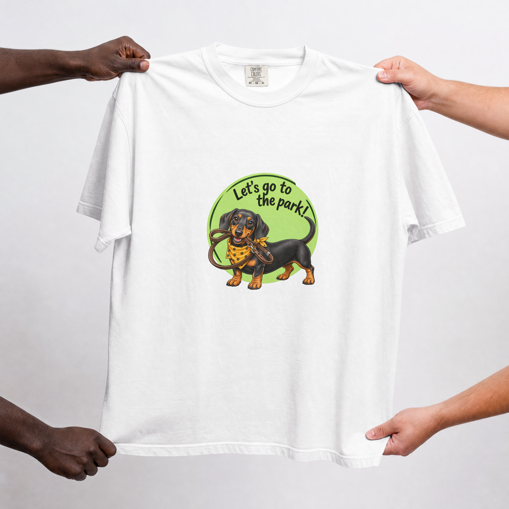 Let’s Go to the Park! – Dachshund Adventure - Unisex T‑Shirt