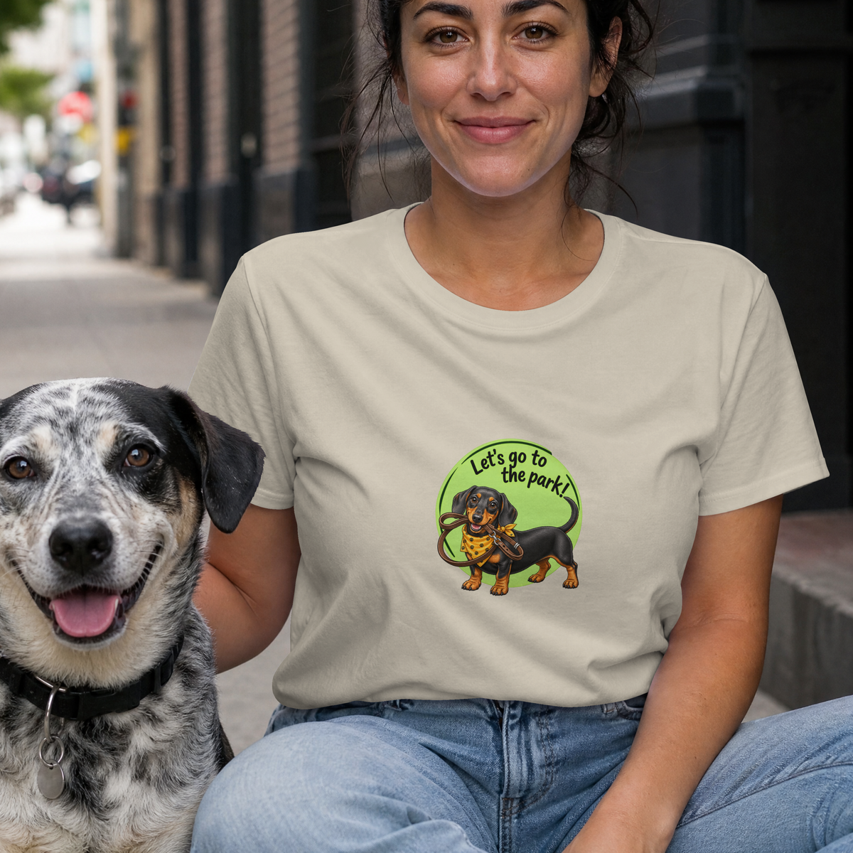 Let’s Go to the Park! – Dachshund Adventure - Unisex T‑Shirt