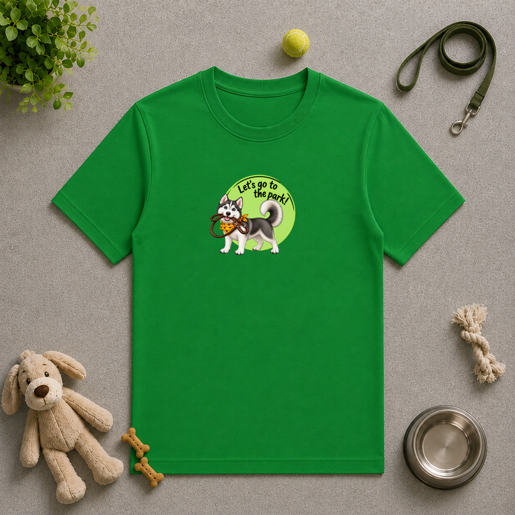 Let’s Go to the Park! – Siberian Husky Adventure - Unisex T-Shirt