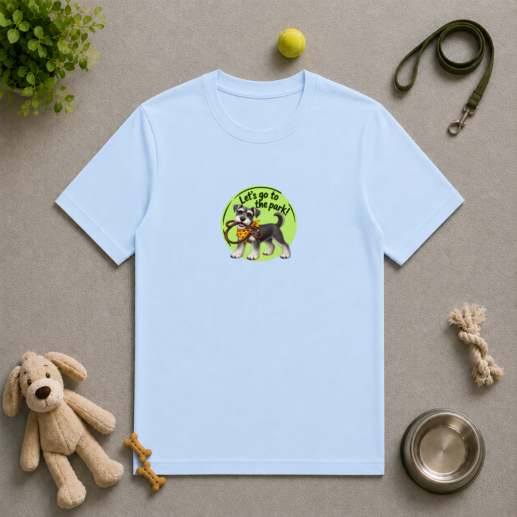 Let’s Go to the Park! – Miniature Schnauzer Adventure - Unisex T-Shirt