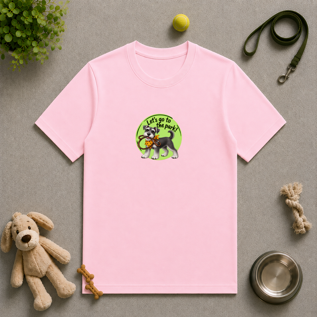 Let’s Go to the Park! – Miniature Schnauzer Adventure - Unisex T-Shirt