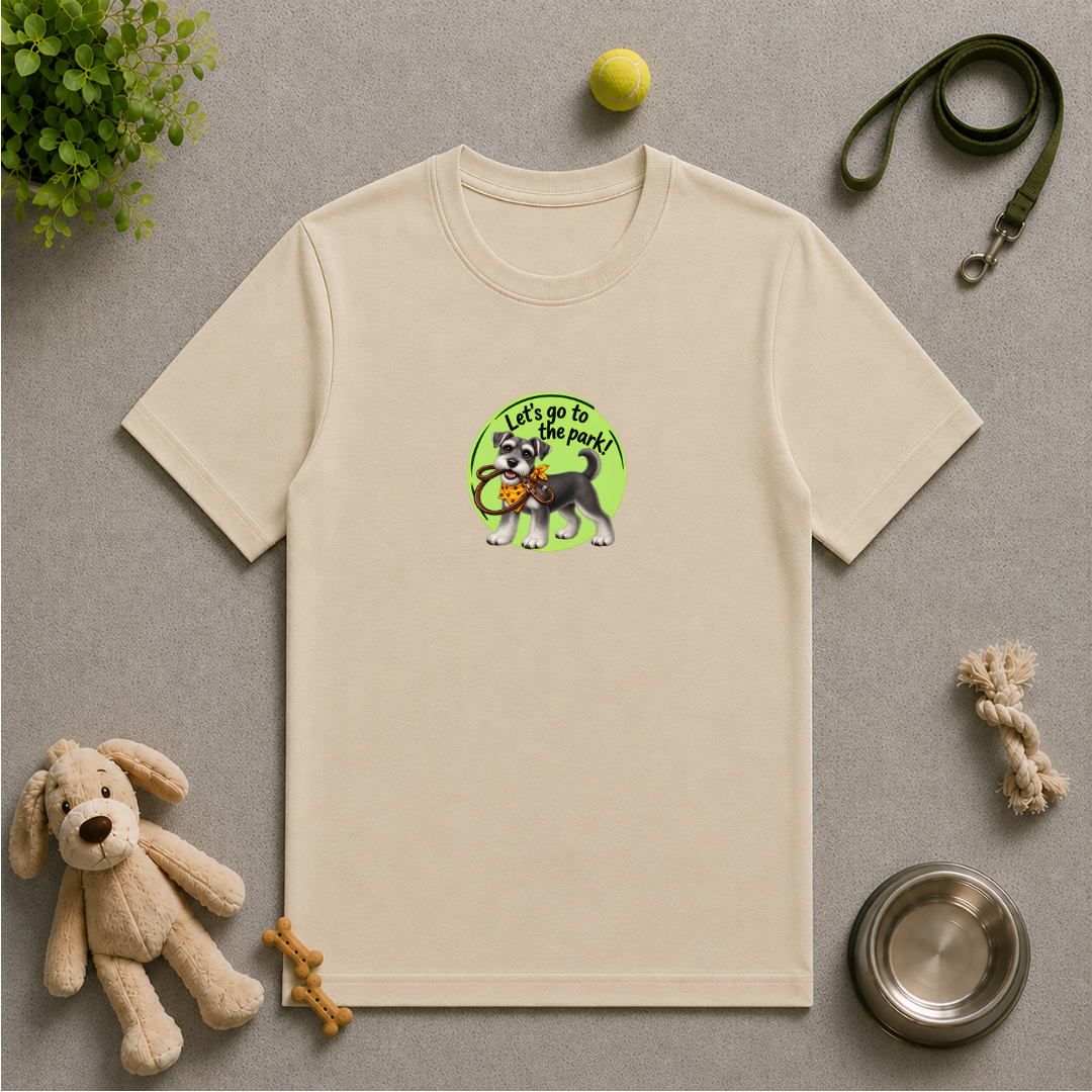 Let’s Go to the Park! – Miniature Schnauzer Adventure - Unisex T-Shirt