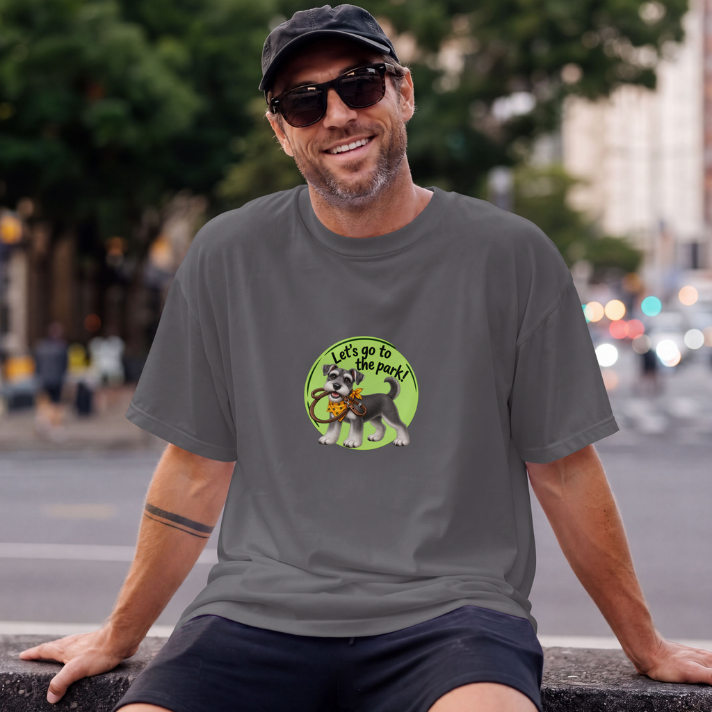 Let’s Go to the Park! – Miniature Schnauzer Adventure - Unisex T-Shirt