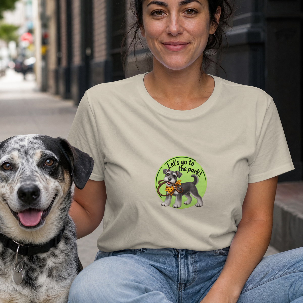 Let’s Go to the Park! – Miniature Schnauzer Adventure - Unisex T-Shirt