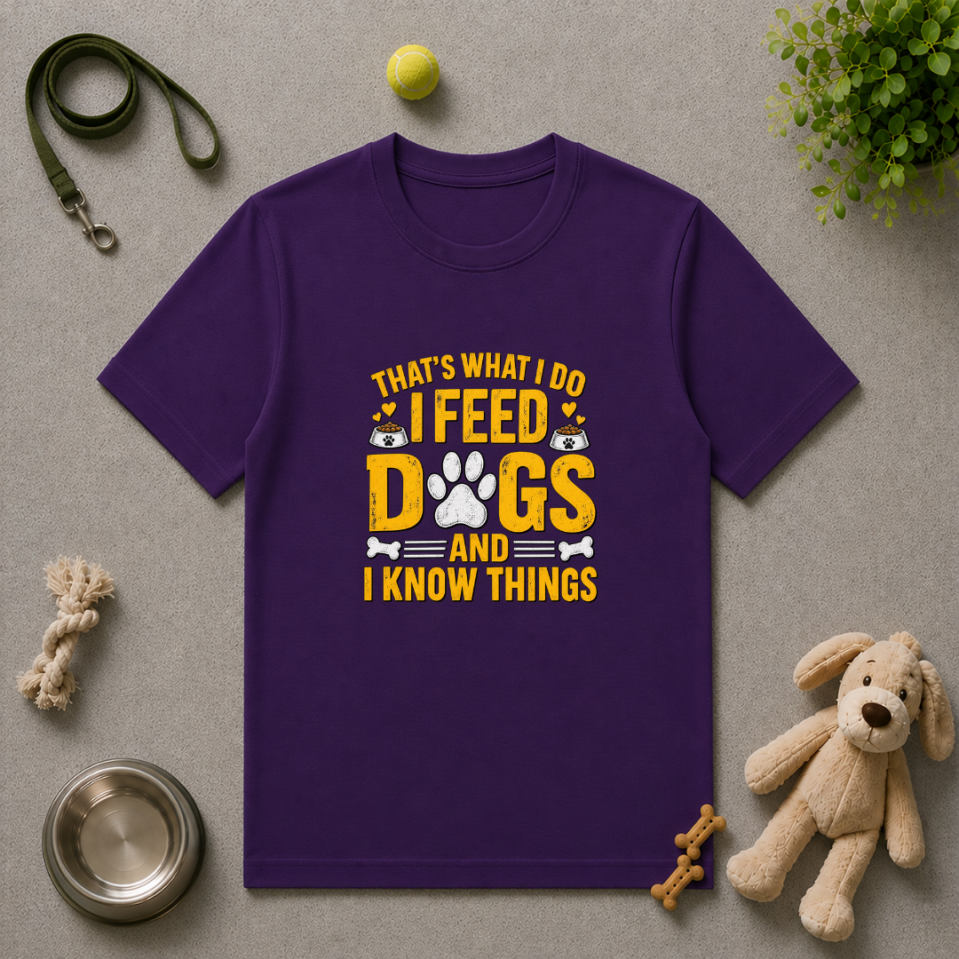 That’s What I Do – I Feed Dogs & I Know Things - Unisex T-Shirt