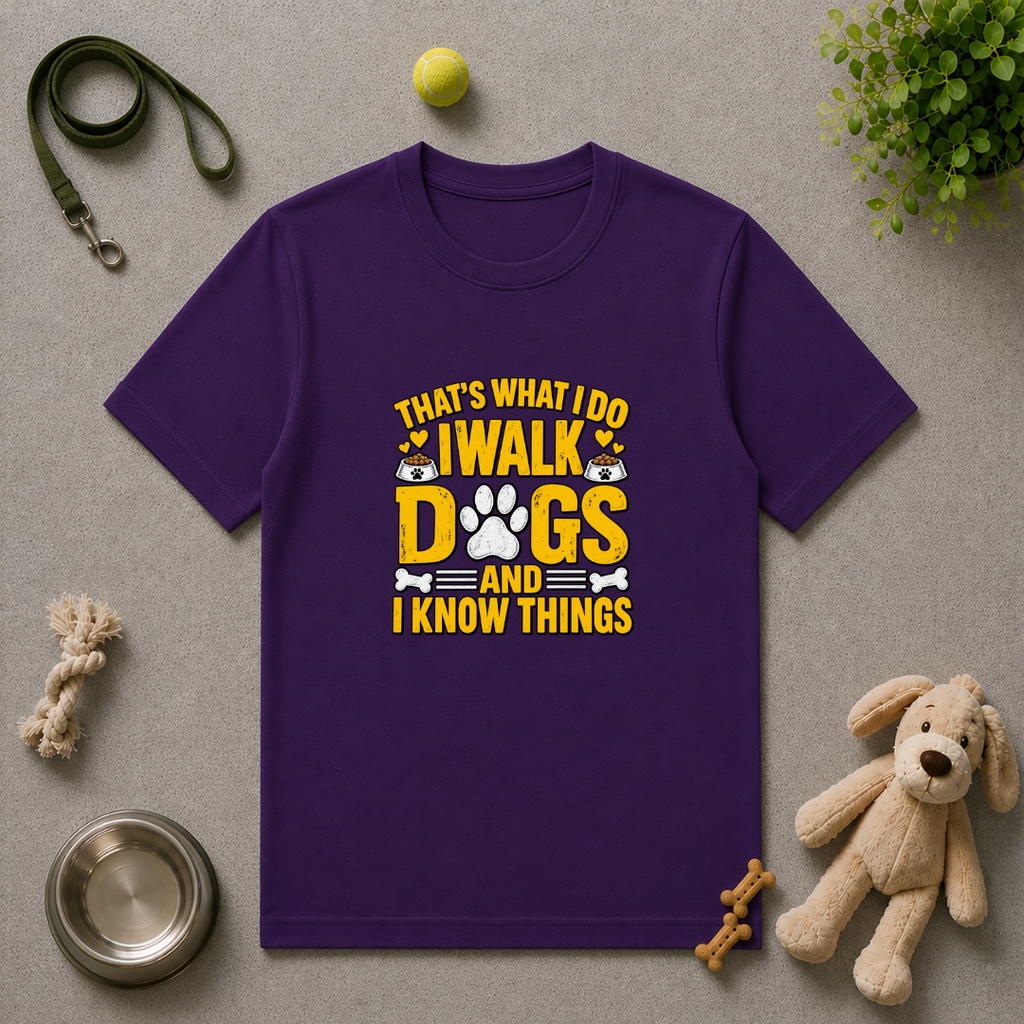 That’s What I Do – I Walk Dogs & I Know Things - Unisex T-Shirt