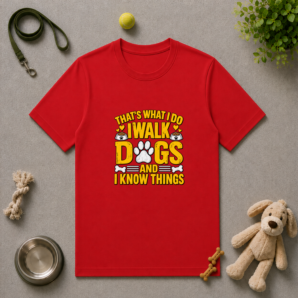 That’s What I Do – I Walk Dogs & I Know Things - Unisex T-Shirt