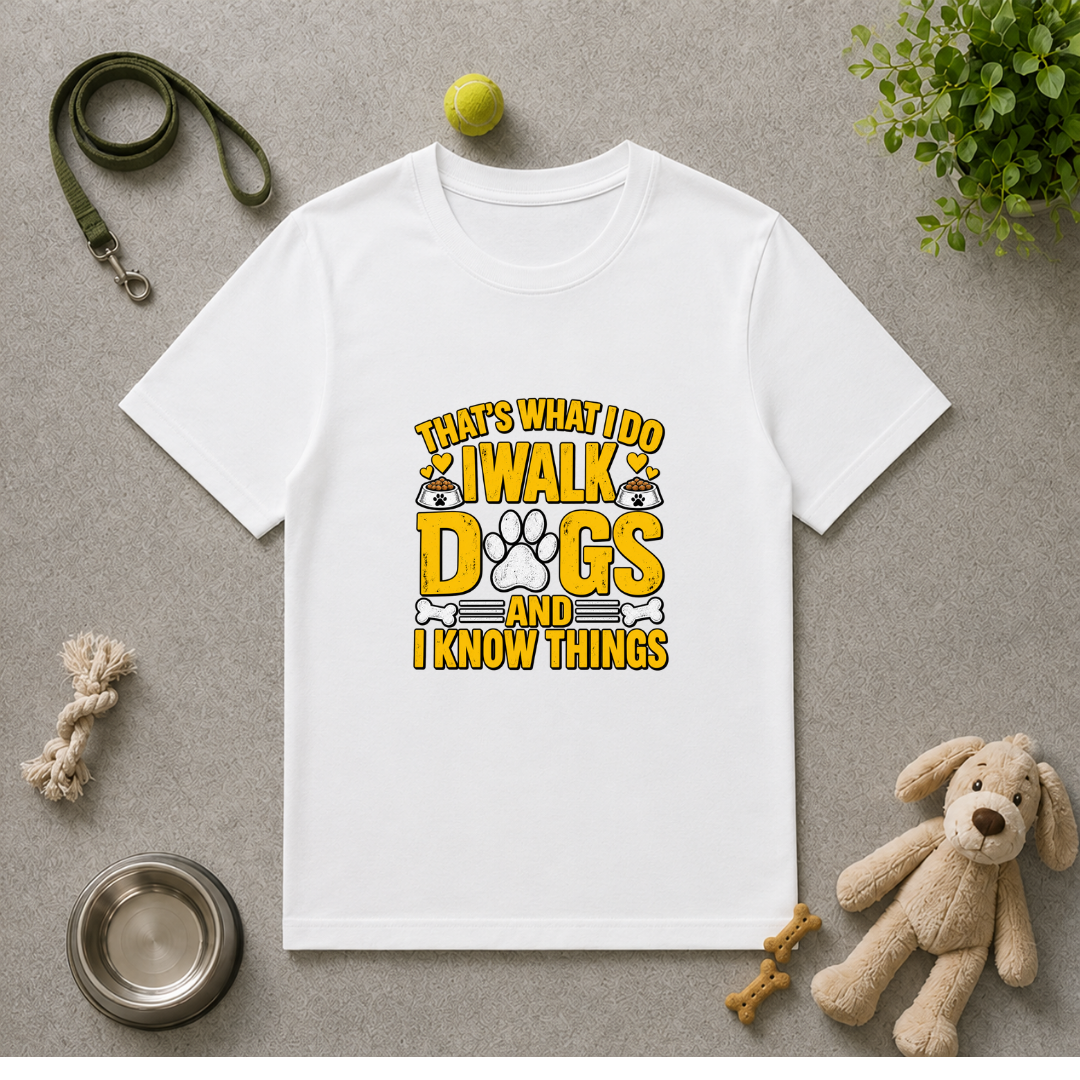 That’s What I Do – I Walk Dogs & I Know Things - Unisex T-Shirt