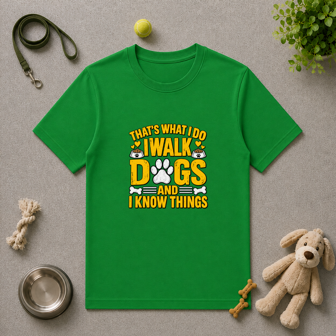 That’s What I Do – I Walk Dogs & I Know Things - Unisex T-Shirt