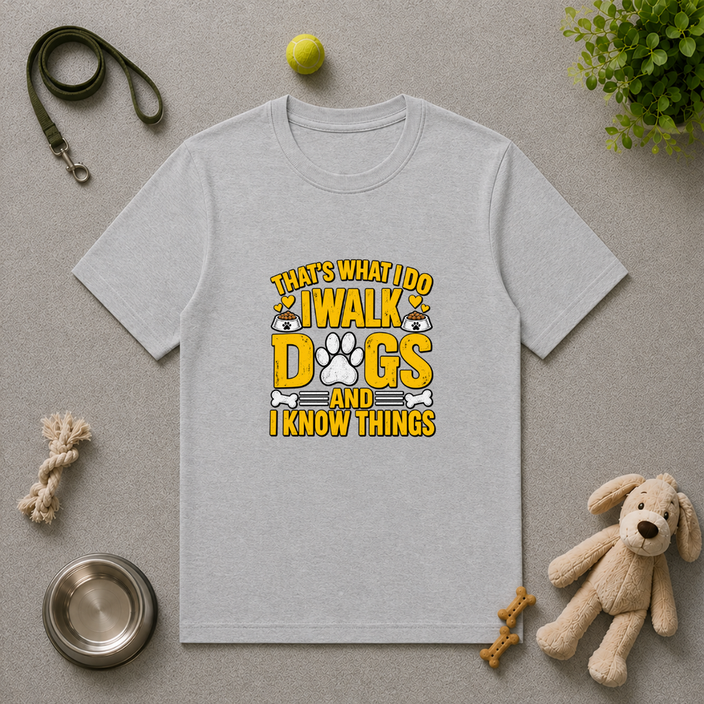 That’s What I Do – I Walk Dogs & I Know Things - Unisex T-Shirt