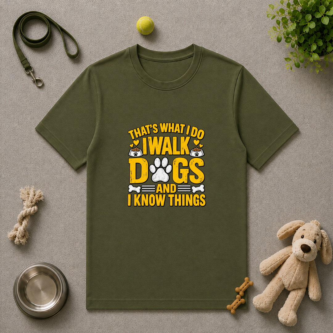 That’s What I Do – I Walk Dogs & I Know Things - Unisex T-Shirt