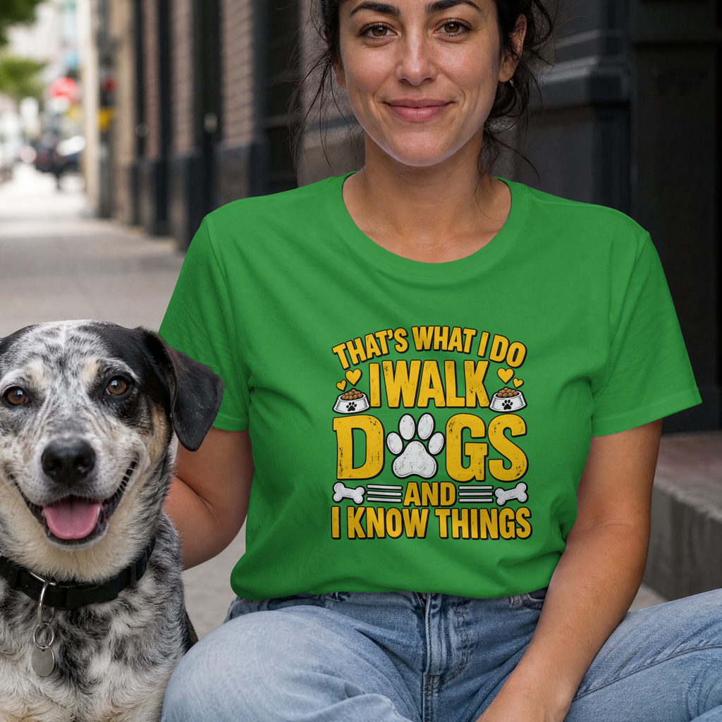 That’s What I Do – I Walk Dogs & I Know Things - Unisex T-Shirt