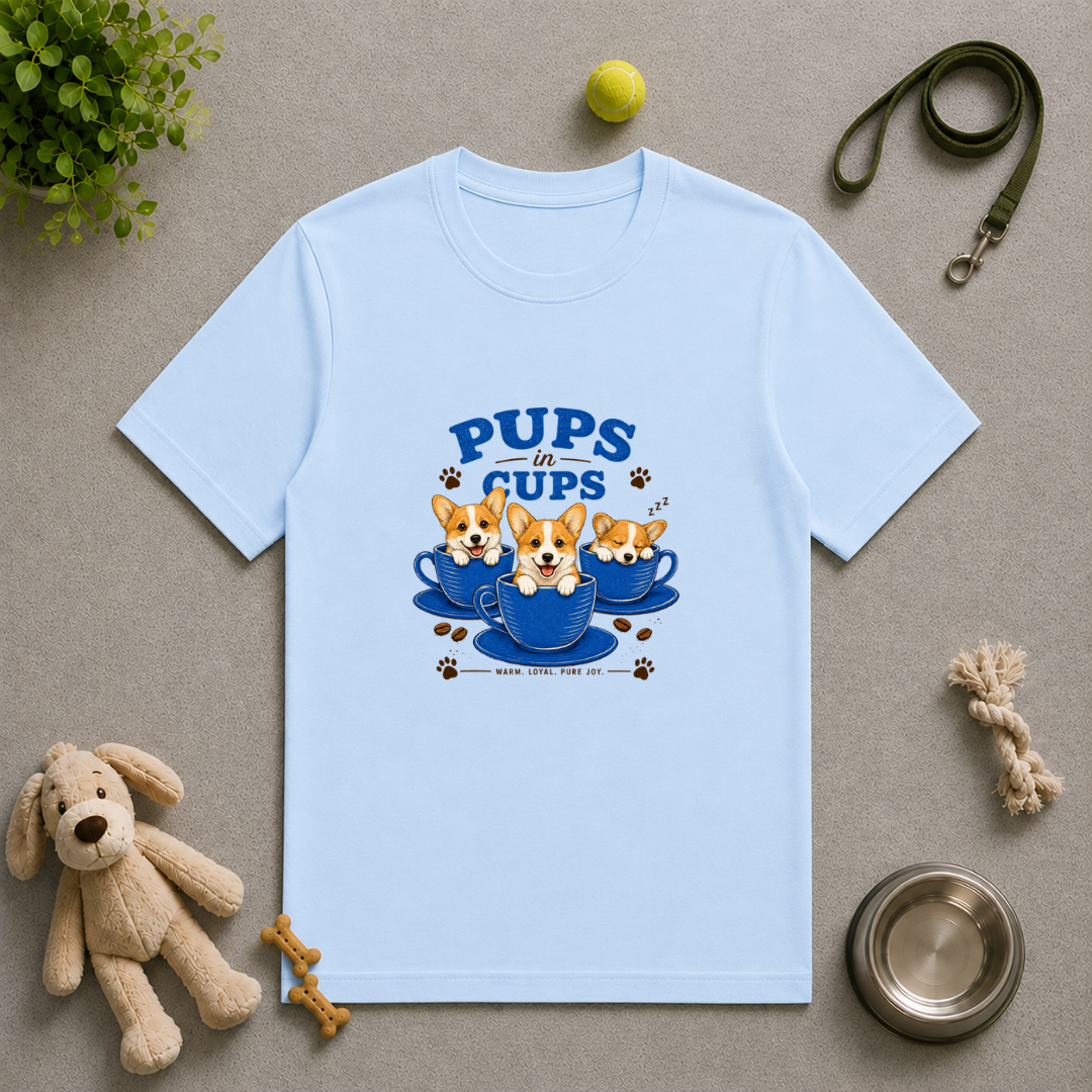 Pups in Cups - Corgis - Unisex T-Shirt