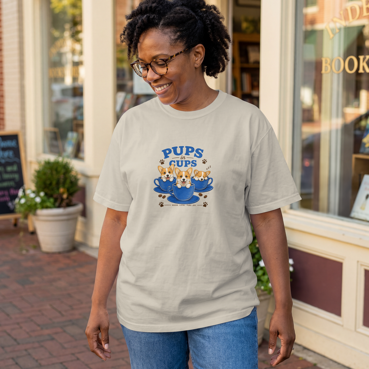Pups in Cups - Corgis - Unisex T-Shirt