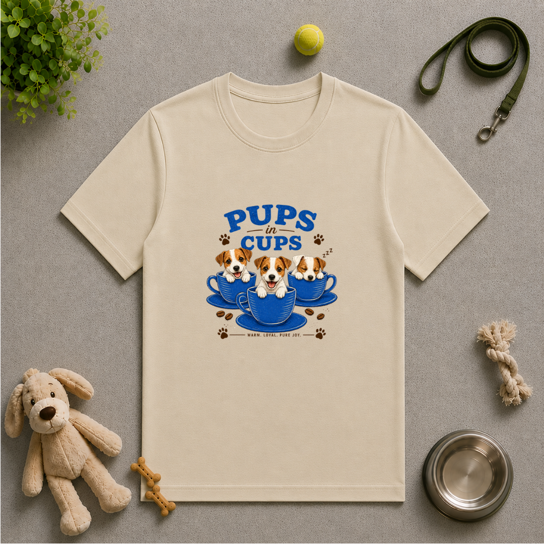 Pups in Cups - Jack Russells - Unisex t-Shirt