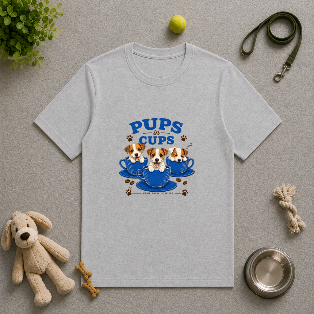 Pups in Cups - Jack Russells - Unisex t-Shirt