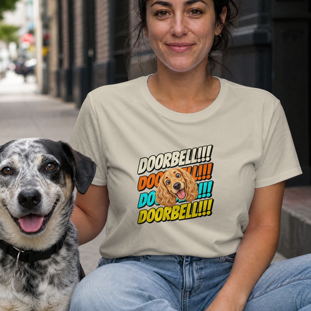 Doorbell!!! - Cocker Spaniel - Unisex T-Shirt