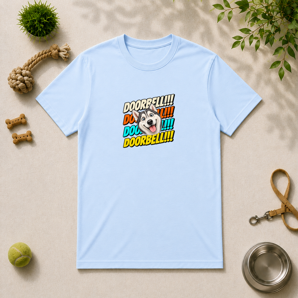 Doorbell!!! - Siberian Husky - Unisex T-Shirt