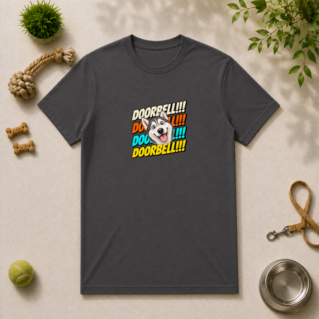 Doorbell!!! - Siberian Husky - Unisex T-Shirt