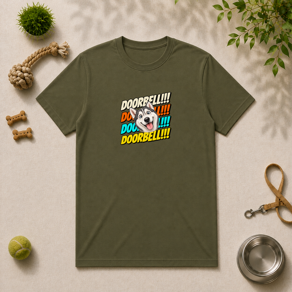 Doorbell!!! - Siberian Husky - Unisex T-Shirt