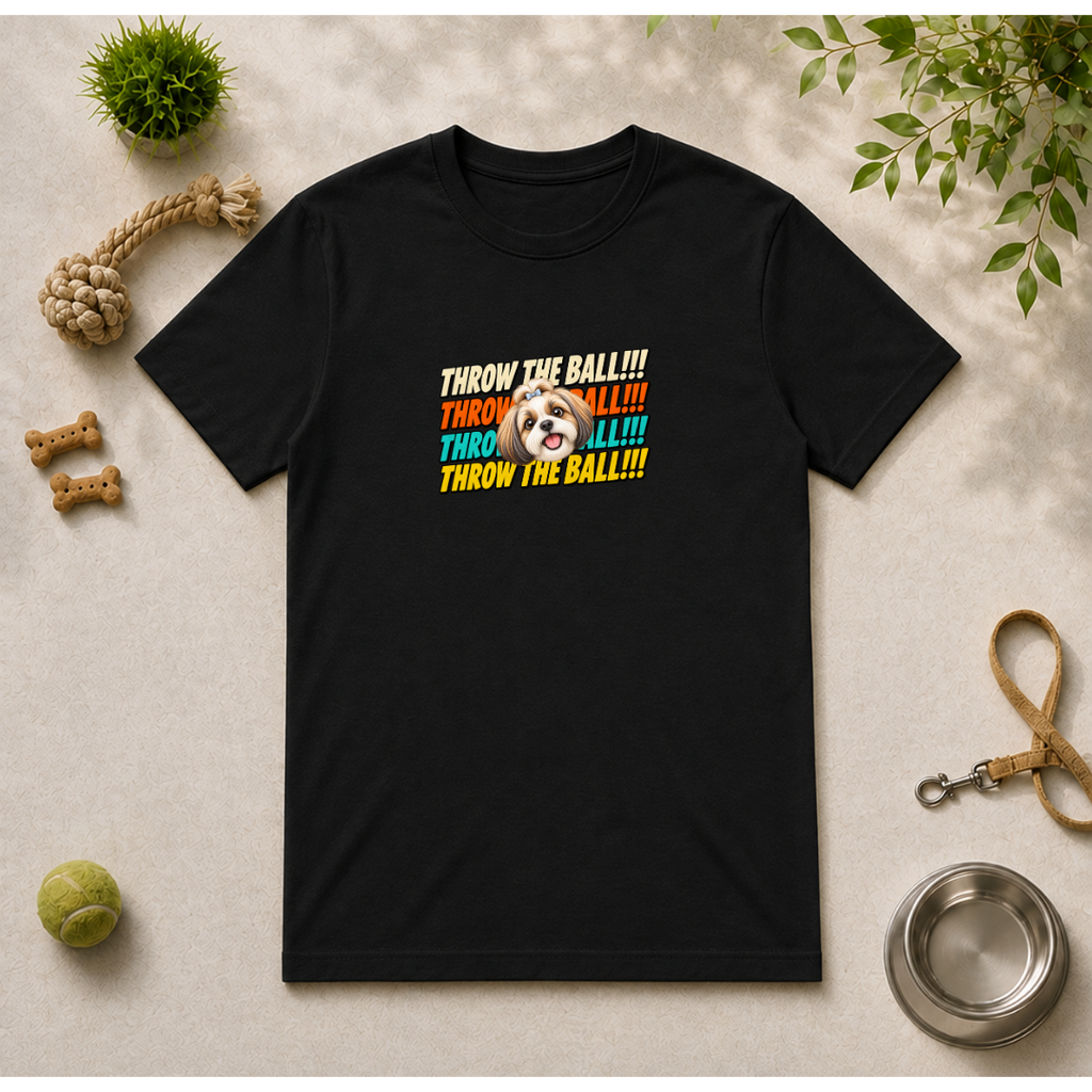 Throw the Ball!!! - Shih Tzu - Unisex T-Shirt