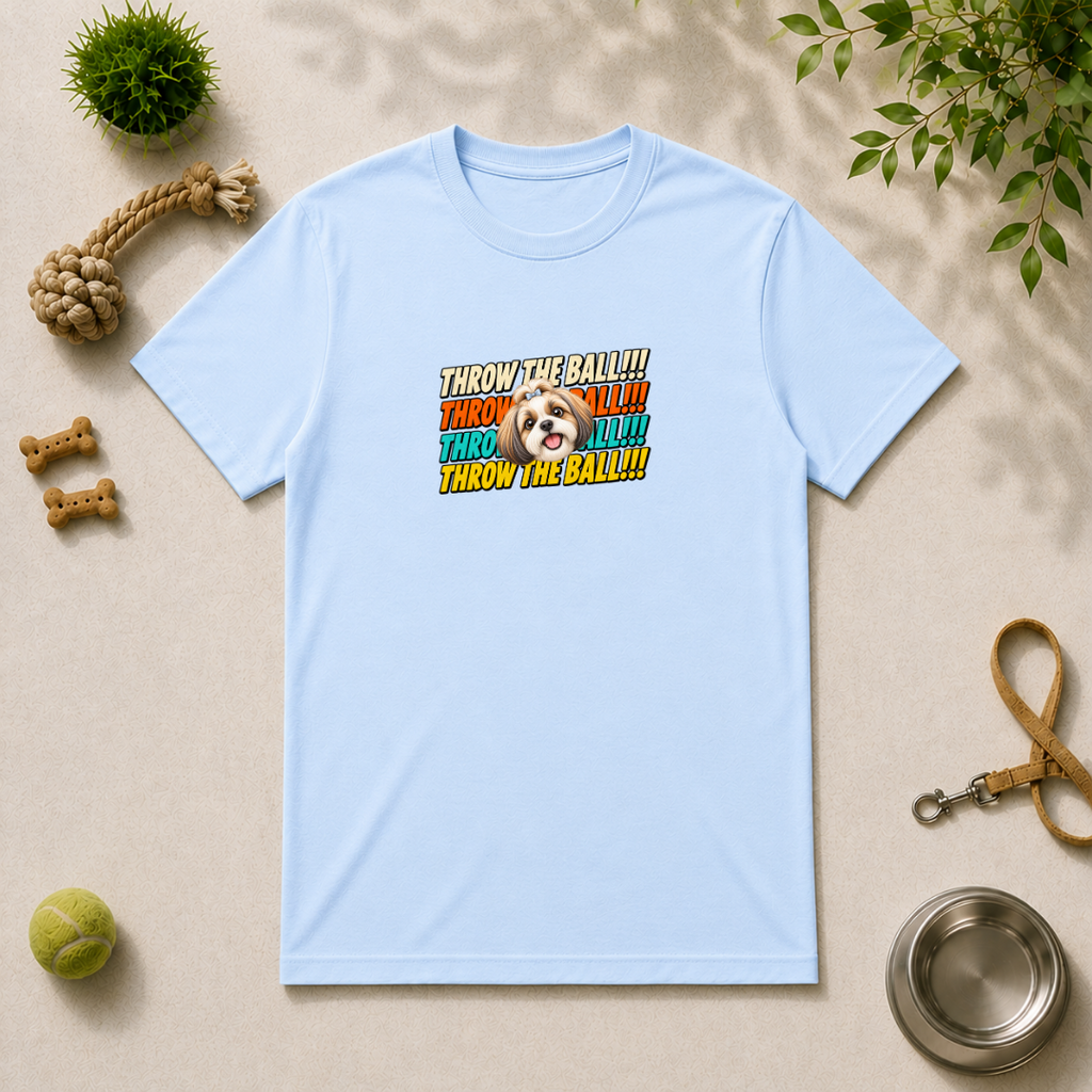 Throw the Ball!!! - Shih Tzu - Unisex T-Shirt