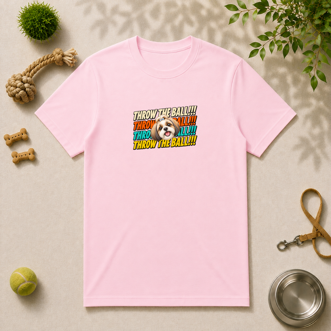 Throw the Ball!!! - Shih Tzu - Unisex T-Shirt
