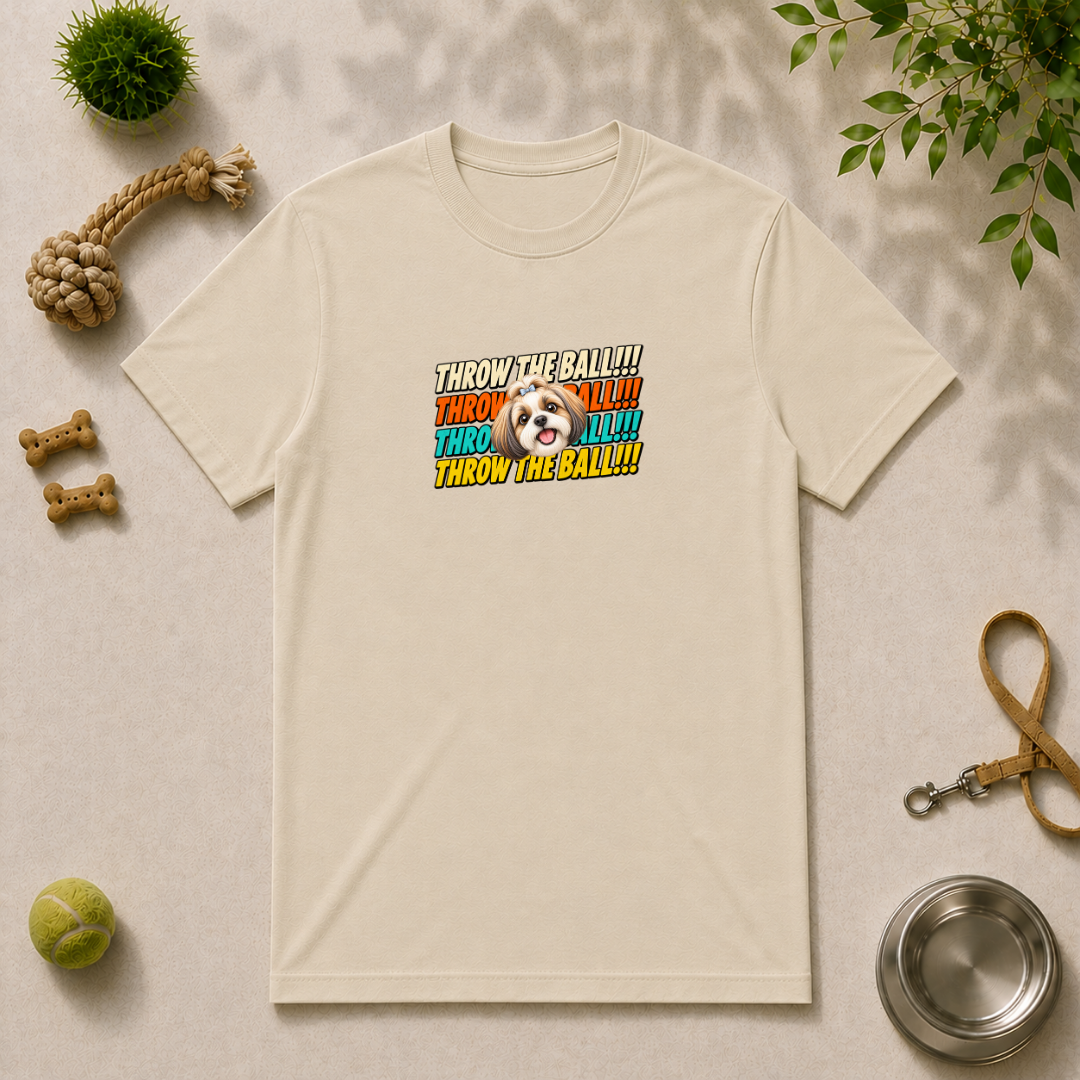 Throw the Ball!!! - Shih Tzu - Unisex T-Shirt